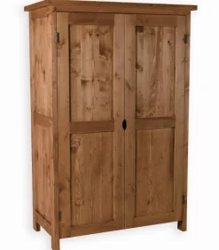 Armoires|Cocktail Scandinave Armoire pin massif ciré JESSY