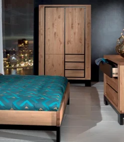 Armoires|Cocktail Scandinave Armoire pin massif huilé FOX