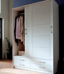 Armoires|Cocktail Scandinave Armoire pin 2 portes coulissantes VALBERG