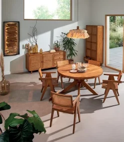 Découvrez Nos Meubles En Teck|Armoires|Cocktail Scandinave Armoire teck massif CARAWA 2 portes 2 tiroirs
