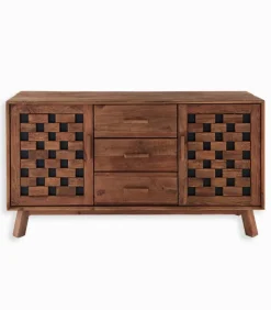 Bahuts & Vaisseliers|Cocktail Scandinave Bahut BIWA 2 portes 3 tiroirs