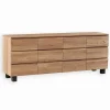 Bahuts & Vaisseliers|Cocktail Scandinave Bahut chêne massif L 208 cm HALDEN