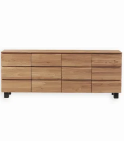 Bahuts & Vaisseliers|Cocktail Scandinave Bahut chêne massif L 208 cm HALDEN
