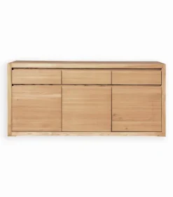 Bahuts & Vaisseliers|Cocktail Scandinave Bahut frêne massif 3 portes HARTFORD