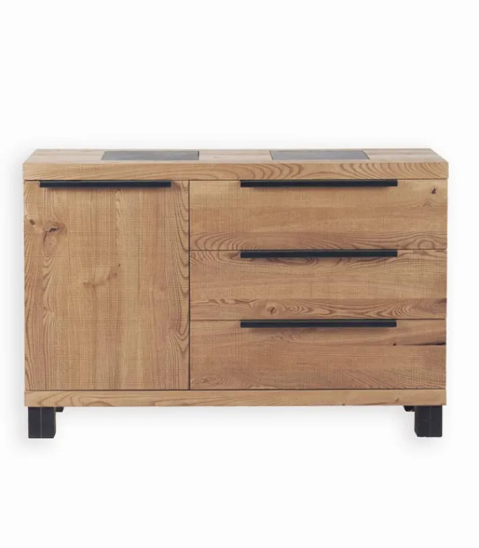 Bahuts & Vaisseliers|Cocktail Scandinave Bahut frêne 1 porte PIER