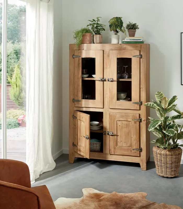Bahuts & Vaisseliers|Cocktail Scandinave Bahut pin recyclé COTTAGE
