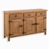 Bahuts & Vaisseliers|Cocktail Scandinave Bahut pin recyclé 3 portes COTTAGE