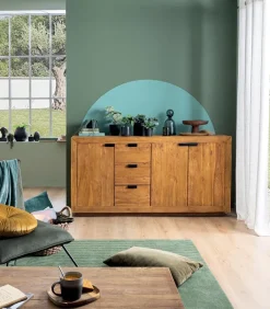 Découvrez Nos Meubles En Teck|Bahuts & Vaisseliers|Cocktail Scandinave Bahut teck massif OLAND 3 portes