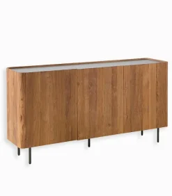 Découvrez Nos Meubles En Teck|Bahuts & Vaisseliers|Cocktail Scandinave Bahut teck recyclé NEVADA 3 portes