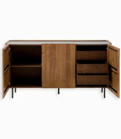 Découvrez Nos Meubles En Teck|Bahuts & Vaisseliers|Cocktail Scandinave Bahut teck recyclé NEVADA 3 portes