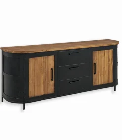Découvrez Nos Meubles En Teck|Bahuts & Vaisseliers|Cocktail Scandinave Bahut teck recyclé 2 portes HEPBURN