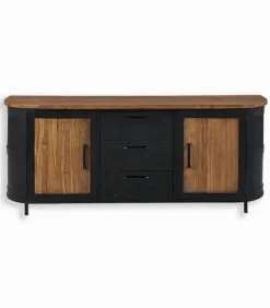 Découvrez Nos Meubles En Teck|Bahuts & Vaisseliers|Cocktail Scandinave Bahut teck recyclé 2 portes HEPBURN