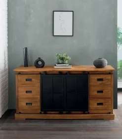 Découvrez Nos Meubles En Teck|Bahuts & Vaisseliers|Cocktail Scandinave Bahut teck recyclé STANLEY 2 portes