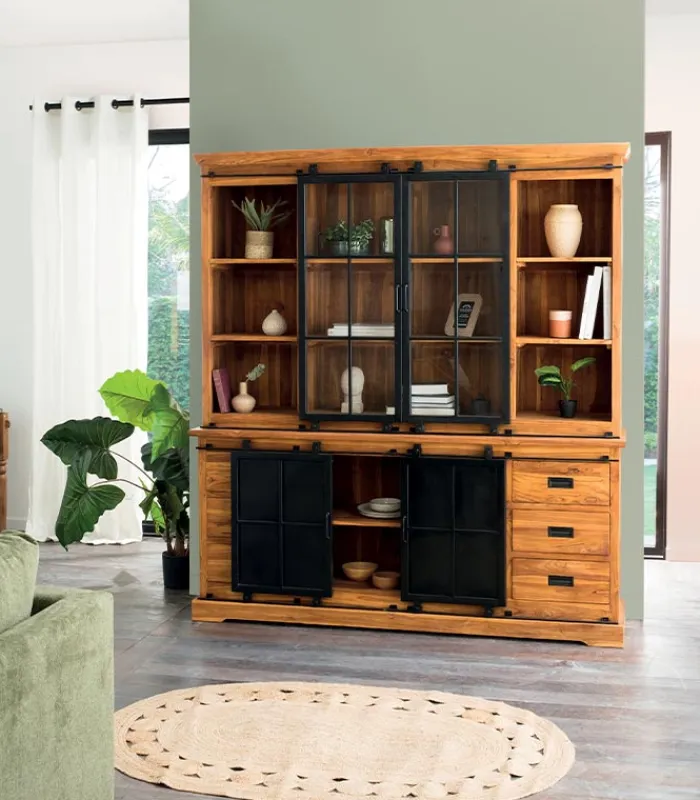Découvrez Nos Meubles En Teck|Bahuts & Vaisseliers|Cocktail Scandinave Bahut vaisselier teck recyclé STANLEY