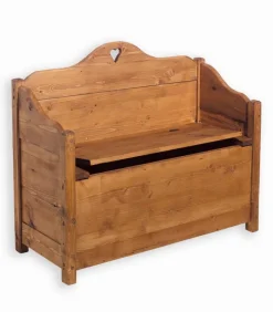Poufs, Tabourets & Bancs|Poufs, Tabourets & Bancs|Cocktail Scandinave Banc coffre pin massif ciré FARMER
