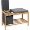 Etagères & Colonnes|Poufs, Tabourets & Bancs|Cocktail Scandinave Banc CÔTÉ BAMBOU