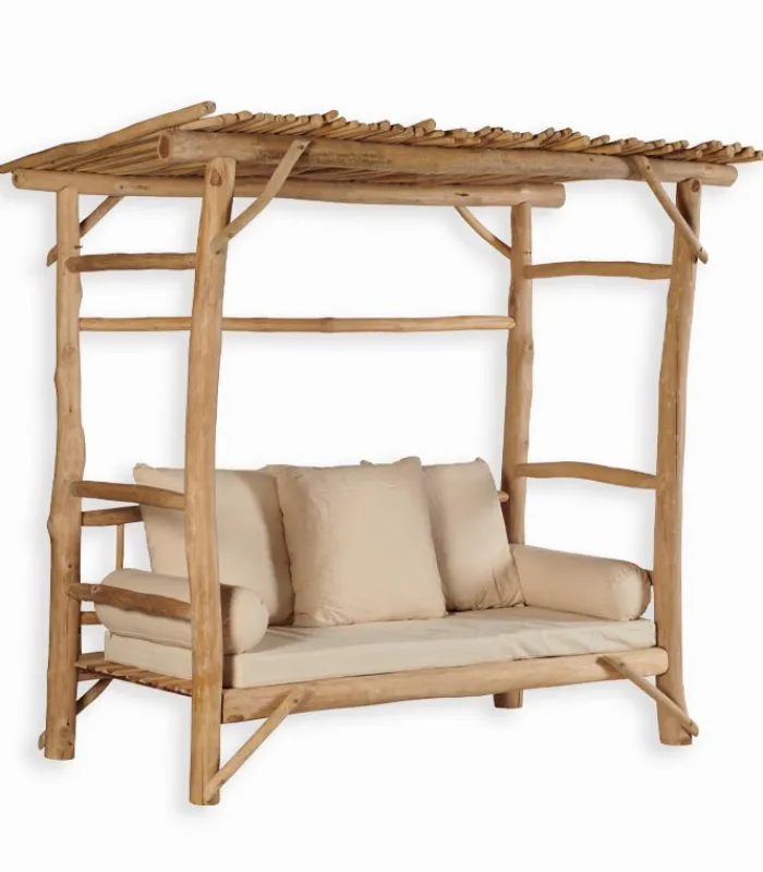 Découvrez Nos Meubles En Teck|Ensembles De Jardin|Cocktail Scandinave Banquette teck massif BAHIA