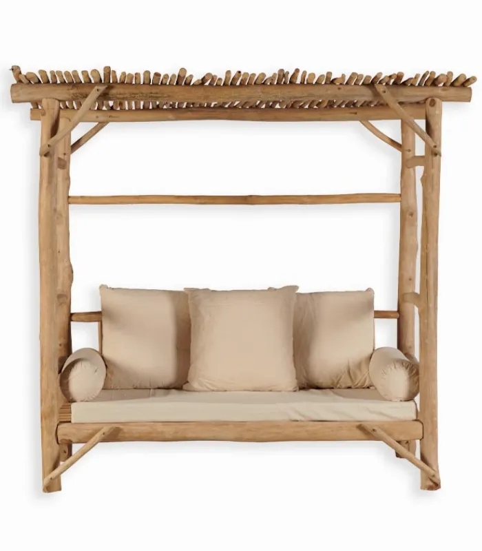 Découvrez Nos Meubles En Teck|Ensembles De Jardin|Cocktail Scandinave Banquette teck massif BAHIA