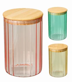 Accessoires Cuisine|Cocktail Scandinave Boite de conservation en verre coloré