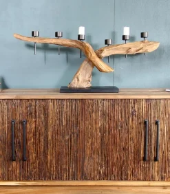 Découvrez Nos Meubles En Teck|Cocktail Scandinave Bougeoir exotique teck KAWALI