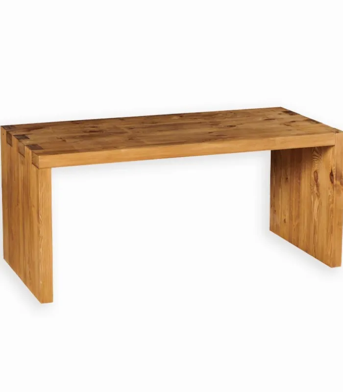 Bureaux|Cocktail Scandinave Bureau bas pin massif ciré MALMOE