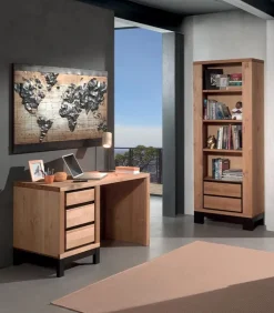 Bureaux|Cocktail Scandinave Bureau pin massif huilé FOX