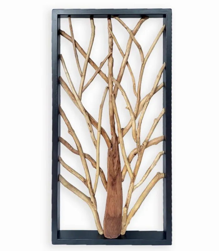 Découvrez Nos Meubles En Teck|Miroirs & Cloisons|Cocktail Scandinave Cadre déco teck recyclé TREE