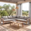 Ensembles De Jardin|Cocktail Scandinave Canapé d’angle de jardin PAROS