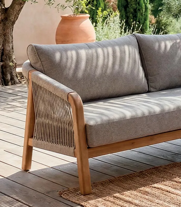 Ensembles De Jardin|Cocktail Scandinave Canapé d’angle de jardin PAROS