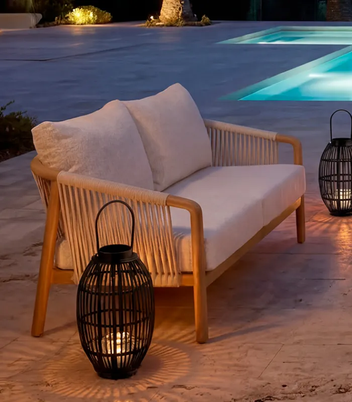 Ensembles De Jardin|Cocktail Scandinave Canapé 2 places de jardin LEROS