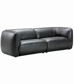 Canapés|Cocktail Scandinave Canapé WALNEY havane foncé L 247 cm