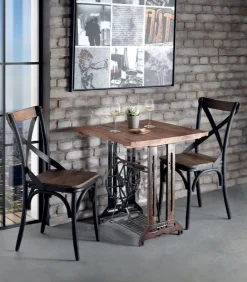 Chaises|Chaises|Cocktail Scandinave Chaise BISTROT assise bois recyclé