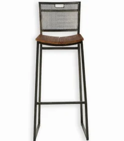 Découvrez Nos Meubles En Teck|Chaises De Bar|Cocktail Scandinave Chaise haute métal et teck GADO
