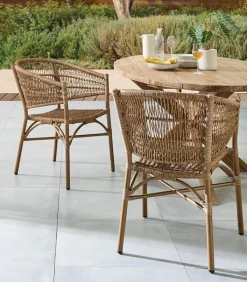 Fauteuils & Chaises De Jardin|Chaises|Cocktail Scandinave Chaise rotin empilable SINGAPOUR