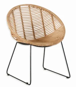 Chaises|Chaises|Cocktail Scandinave Chaise rotin MONA