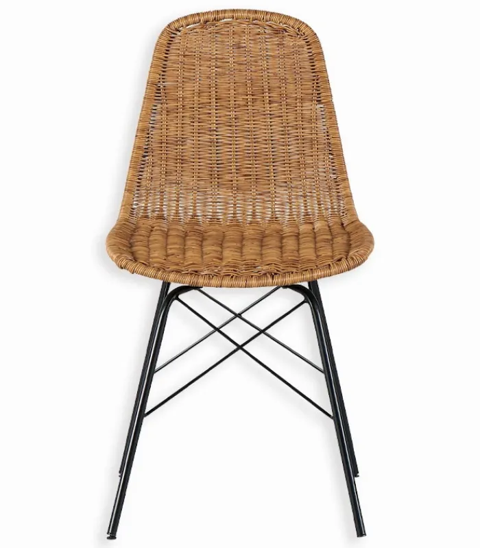 Chaises|Chaises|Cocktail Scandinave Chaise rotin YAIZA