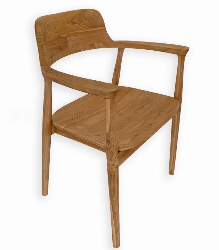 Découvrez Nos Meubles En Teck|Chaises|Cocktail Scandinave Chaise teck massif FLORES