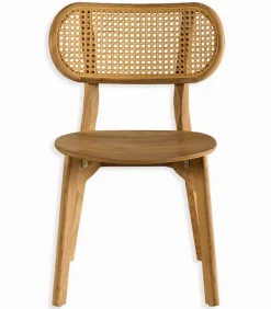 Découvrez Nos Meubles En Teck|Chaises|Cocktail Scandinave Chaise teck & rotin SOLANA