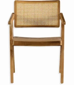 Découvrez Nos Meubles En Teck|Chaises|Cocktail Scandinave Chaise teck & rotin VENTA