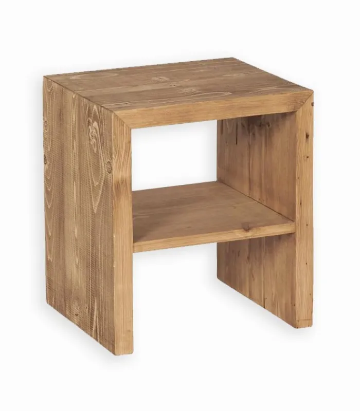 Chevets|Cocktail Scandinave Chevet pin recyclé LUNDBY