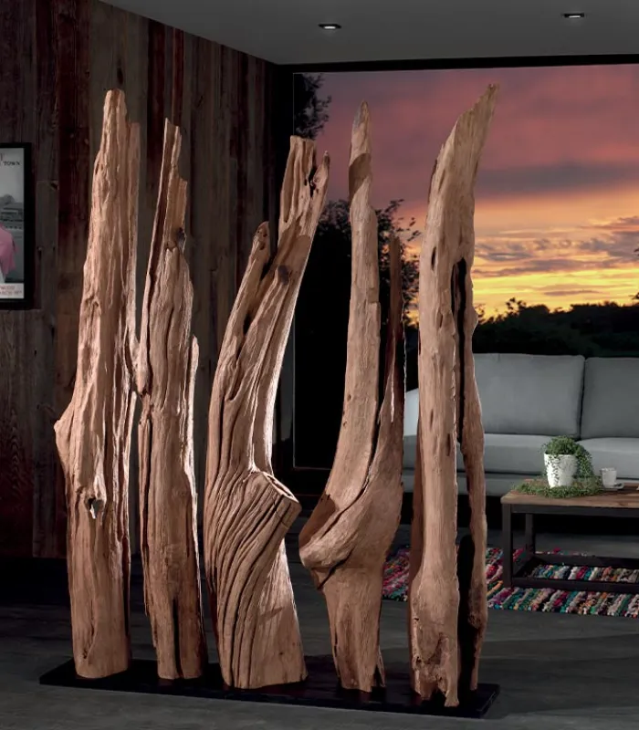 Découvrez Nos Meubles En Teck|Miroirs & Cloisons|Cocktail Scandinave Cloison décorative teck LOMBOK