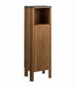 Etagères & Colonnes|Cocktail Scandinave Colonne salle de bains en bois STONE