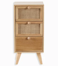 Commodes|Cocktail Scandinave Commode bois 3 tiroirs TONLE