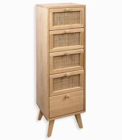 Commodes|Cocktail Scandinave Commode bois 5 tiroirs TONLE
