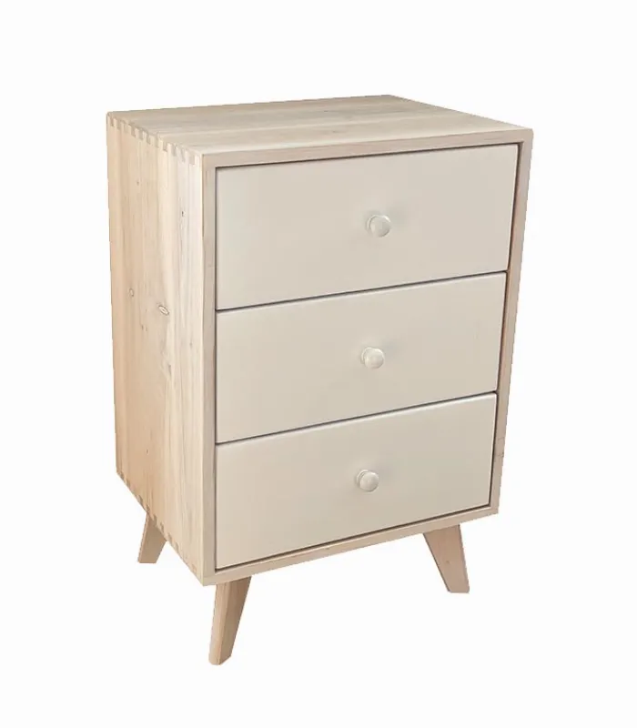 Commodes Déco|Cocktail Scandinave Commode déco 3 tiroirs LOGAN