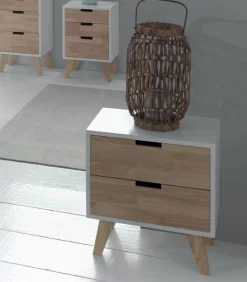 Commodes Déco|Cocktail Scandinave Commode déco 2 tiroirs RICK