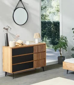 Commodes|Cocktail Scandinave Commode frêne ALSEN L 130 cm