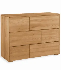 Commodes|Cocktail Scandinave Commode frêne massif 6 tiroirs HARTFORD