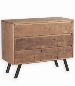 Commodes|Cocktail Scandinave Commode frêne massif 3 tiroirs OREGON