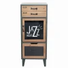 Commodes Déco|Cocktail Scandinave Commode MINDY avec porte vitrée
